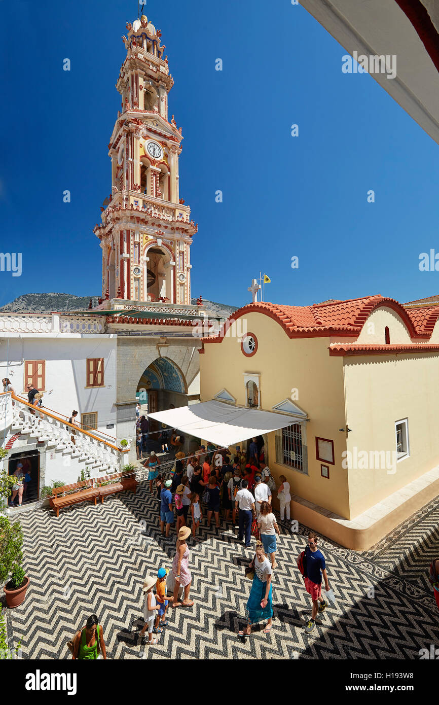 Monastero di Panormitis, Symi Rhodes Foto Stock