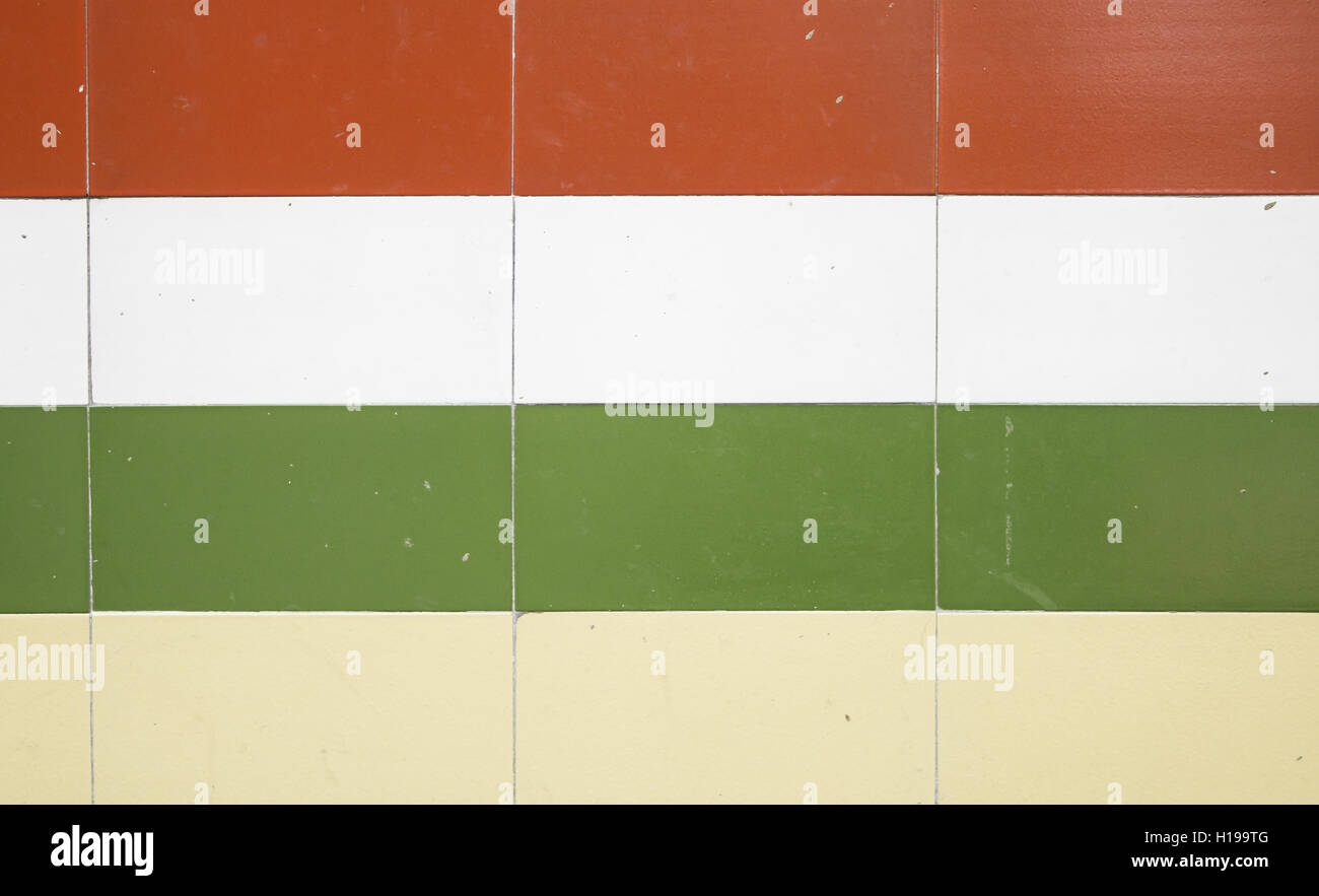 Bandiera rioja piastrelle urbane, simbolo e segno Foto Stock