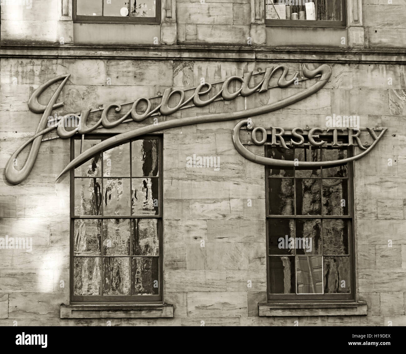 La Jacobiana Corsetry nella costruzione di Glasgow Merchant City, Virginia Street, Scotland, Regno Unito Foto Stock