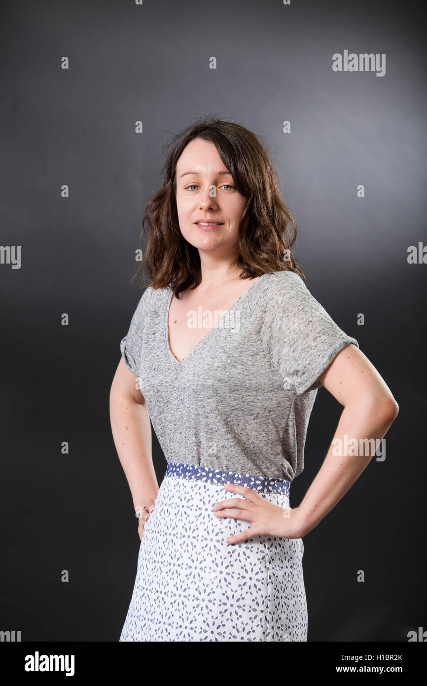 Deborah Smith, traduttore, che tradusse Han Kang è il vegetariano a Edinburgh International Book Festival. Edimburgo, Scozia. 17 Agosto 2016 Foto Stock