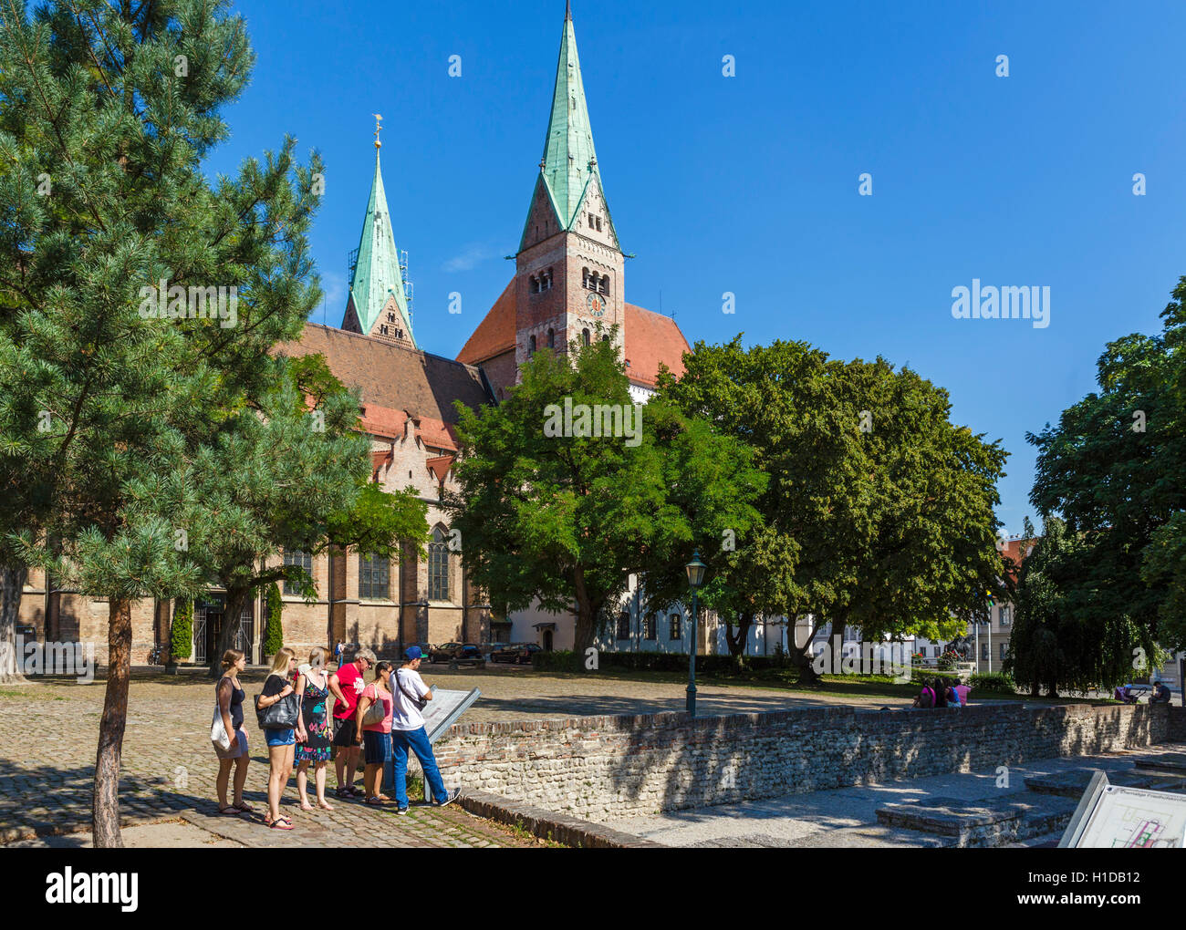 La cattedrale (Dom) ad Augsburg, in Baviera, Germania Foto Stock