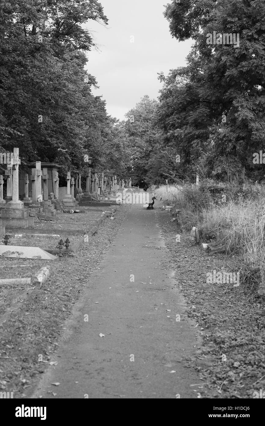Il cimitero di Brompton Foto Stock