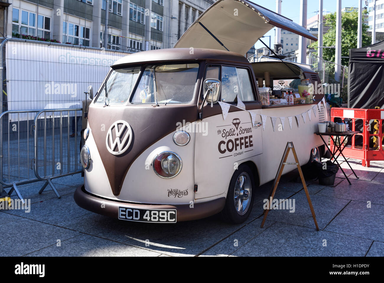 VW Coffee Bar a un Festival di cibo . Foto Stock