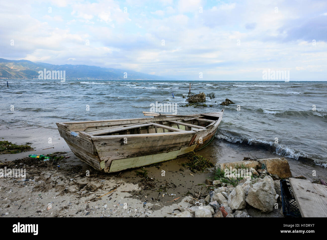 Il lago di Ohrid, Albania Foto Stock