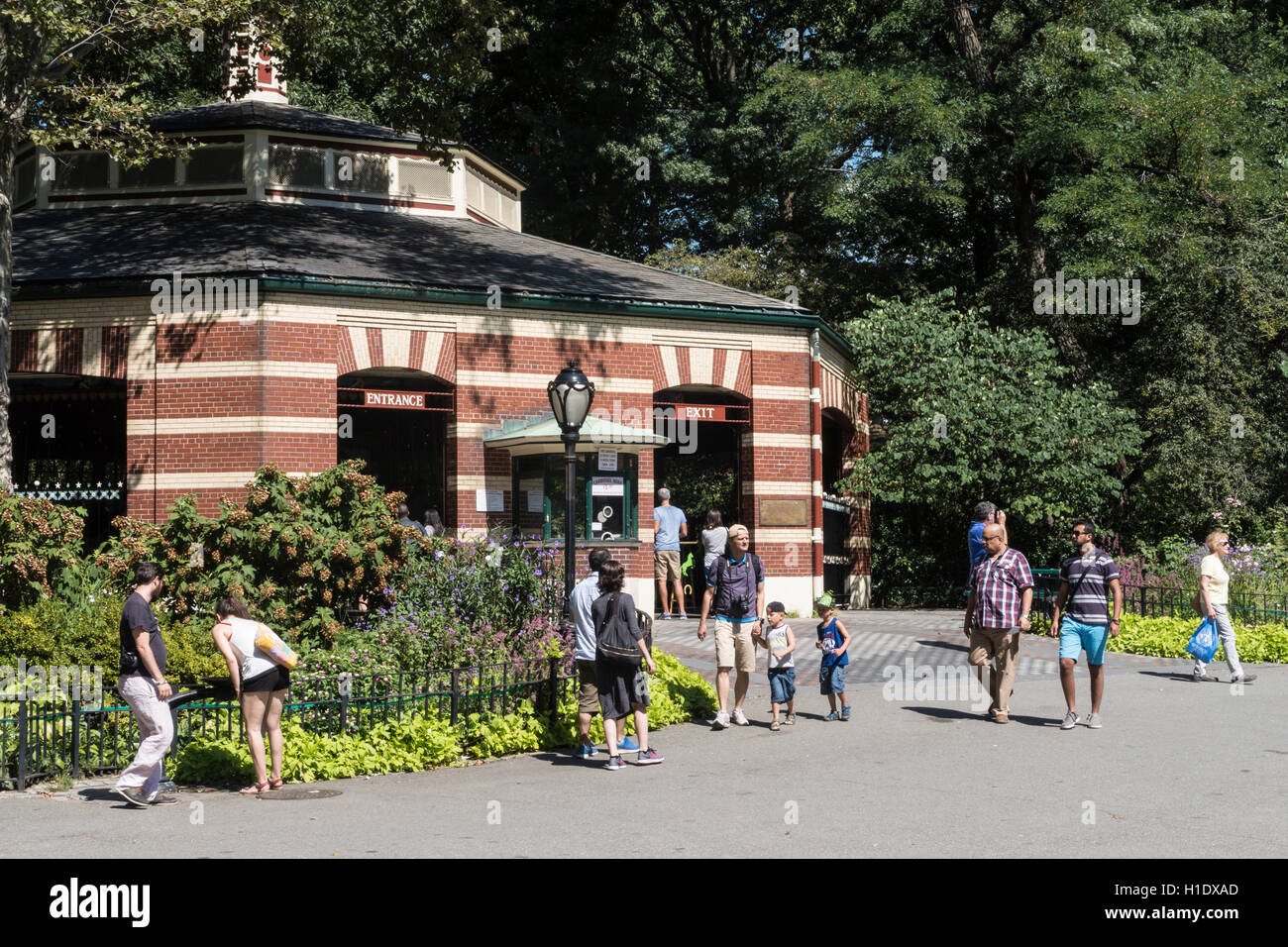 Giostra nel Central Park di New York Foto Stock