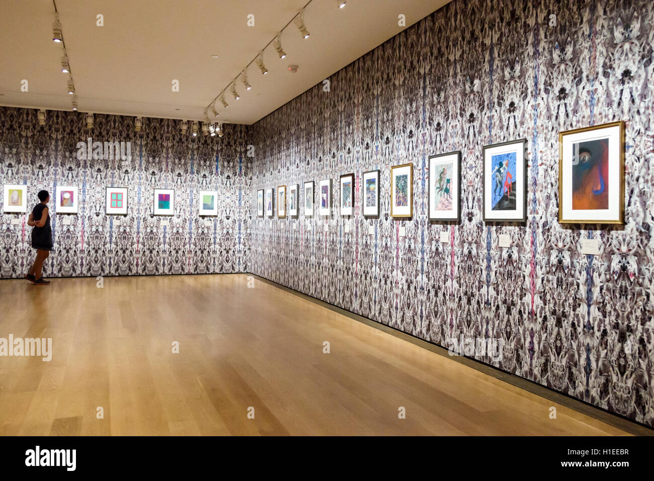 New York City,NY NYC Manhattan,Murray Hill,Morgan Library & Museum,campus,Engelhard Gallery,mostra Dreams in Dust,arte,pittura,pastelli,Lucas Samaras, Foto Stock