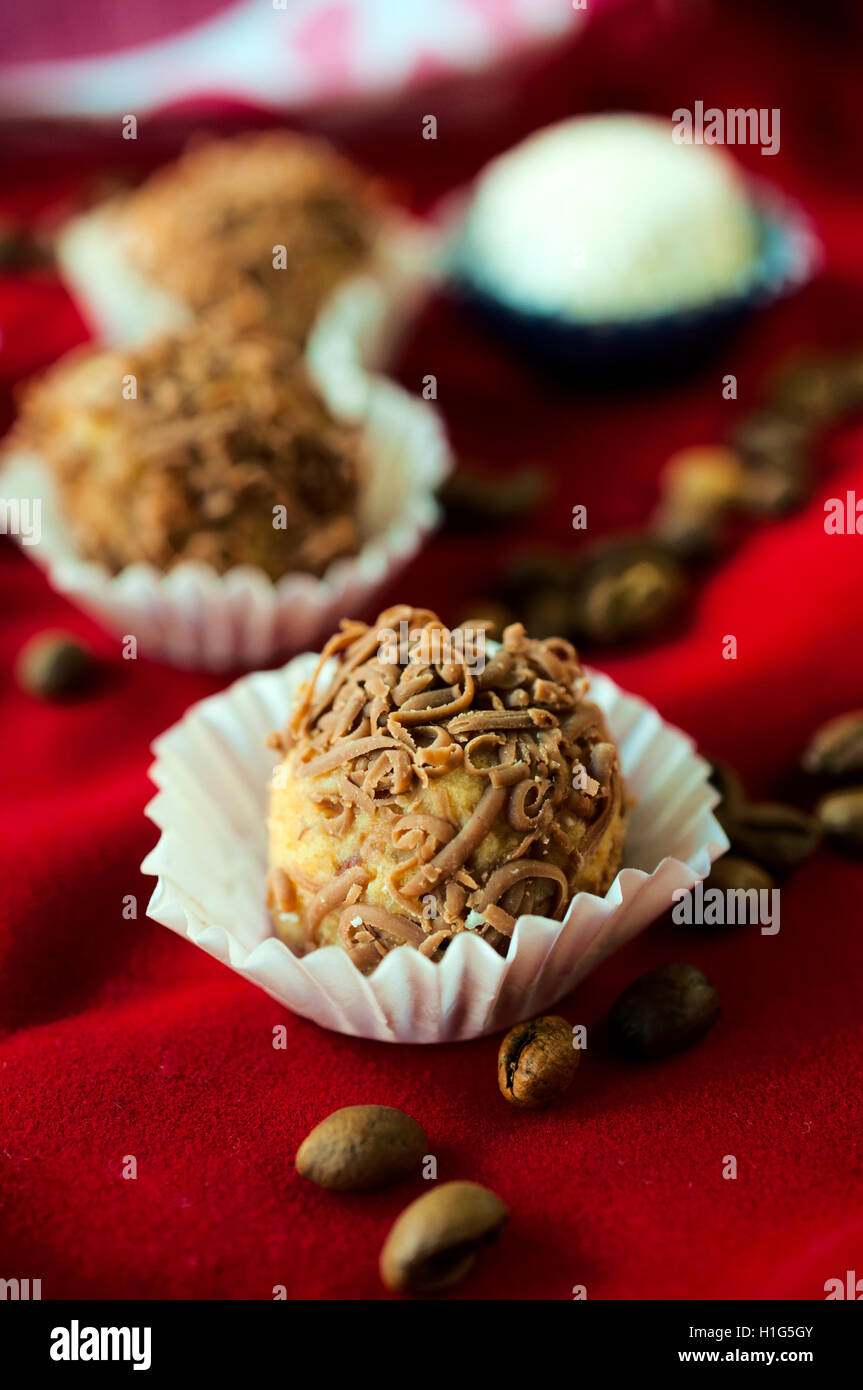 Praline fatte in casa Foto Stock