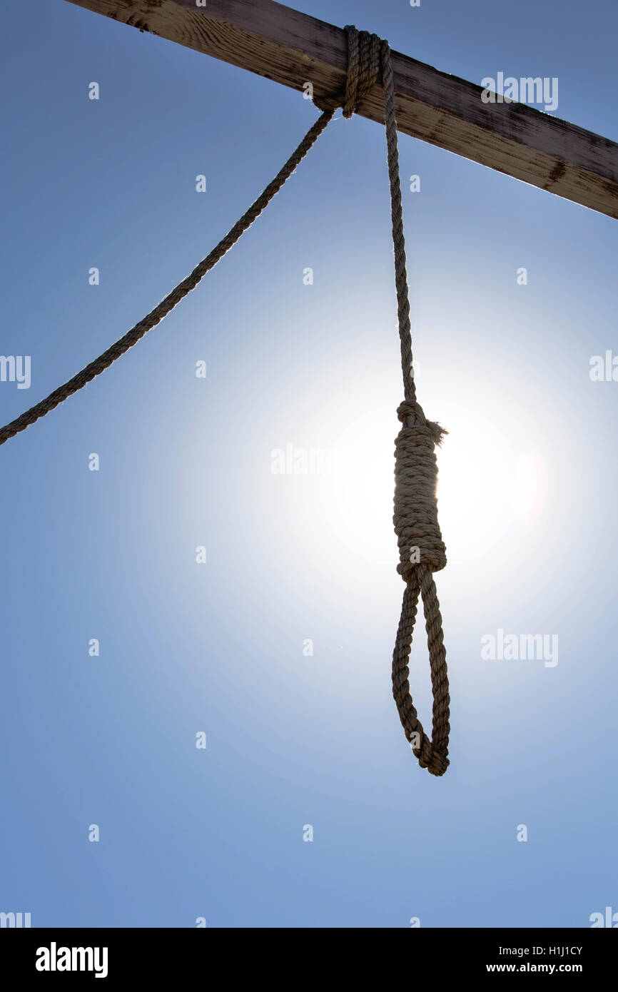 HANGMANS cappio Foto Stock