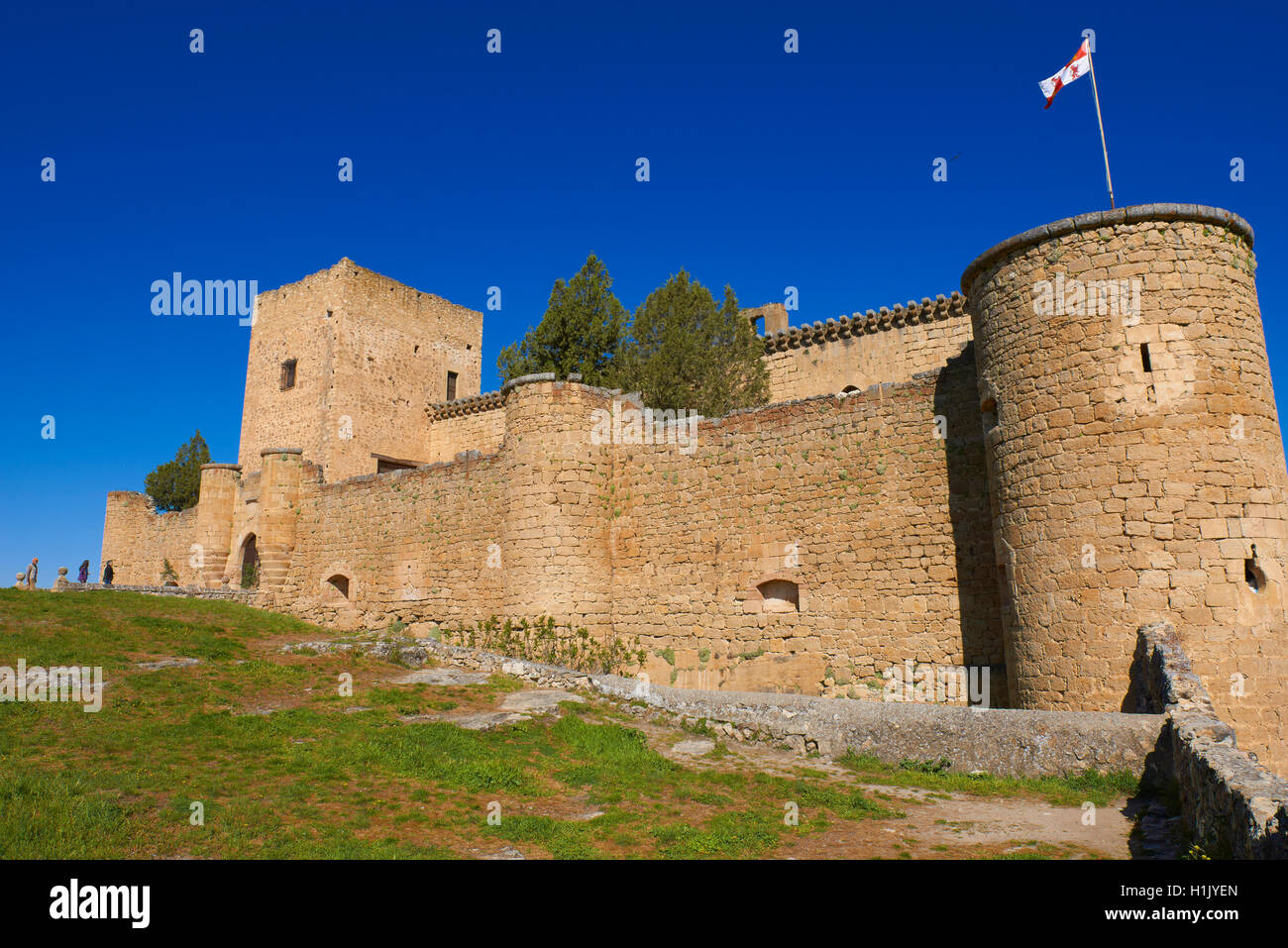 A Pedraza, Castello, Ignacio Zuloaga Museum, provincia di Segovia Castiglia e Leon Spagna. Foto Stock