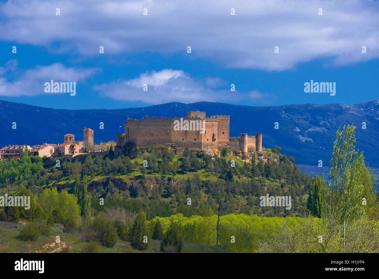 A Pedraza, Castello, Ignacio Zuloaga Museum, provincia di Segovia Castiglia e Leon Spagna. Foto Stock