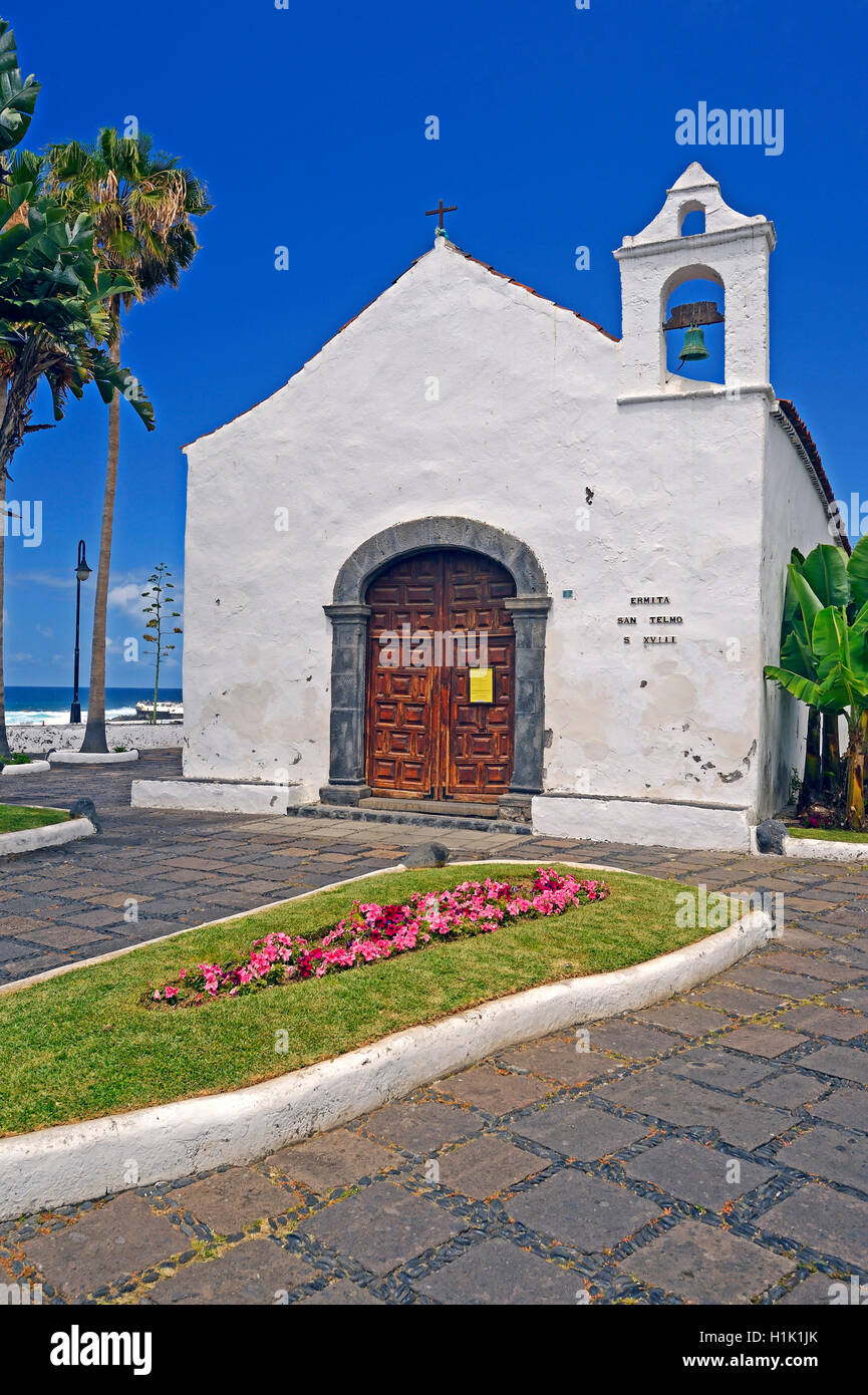 Kirche Ermita San Telmo, Puerto de la Cruz, Teneriffa, Kanarische isole, Spanien Foto Stock