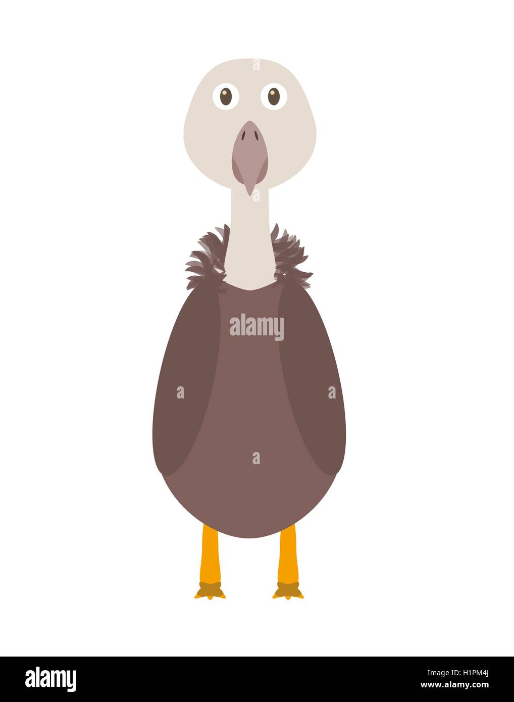 Divertente personaggio vulture Illustrazione Vettoriale