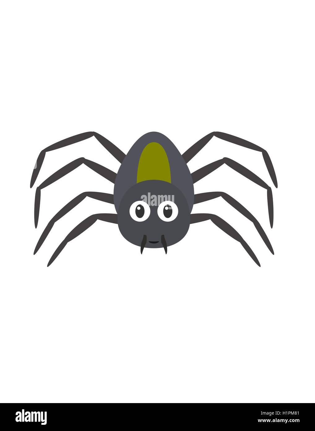 Divertente personaggio spider Illustrazione Vettoriale