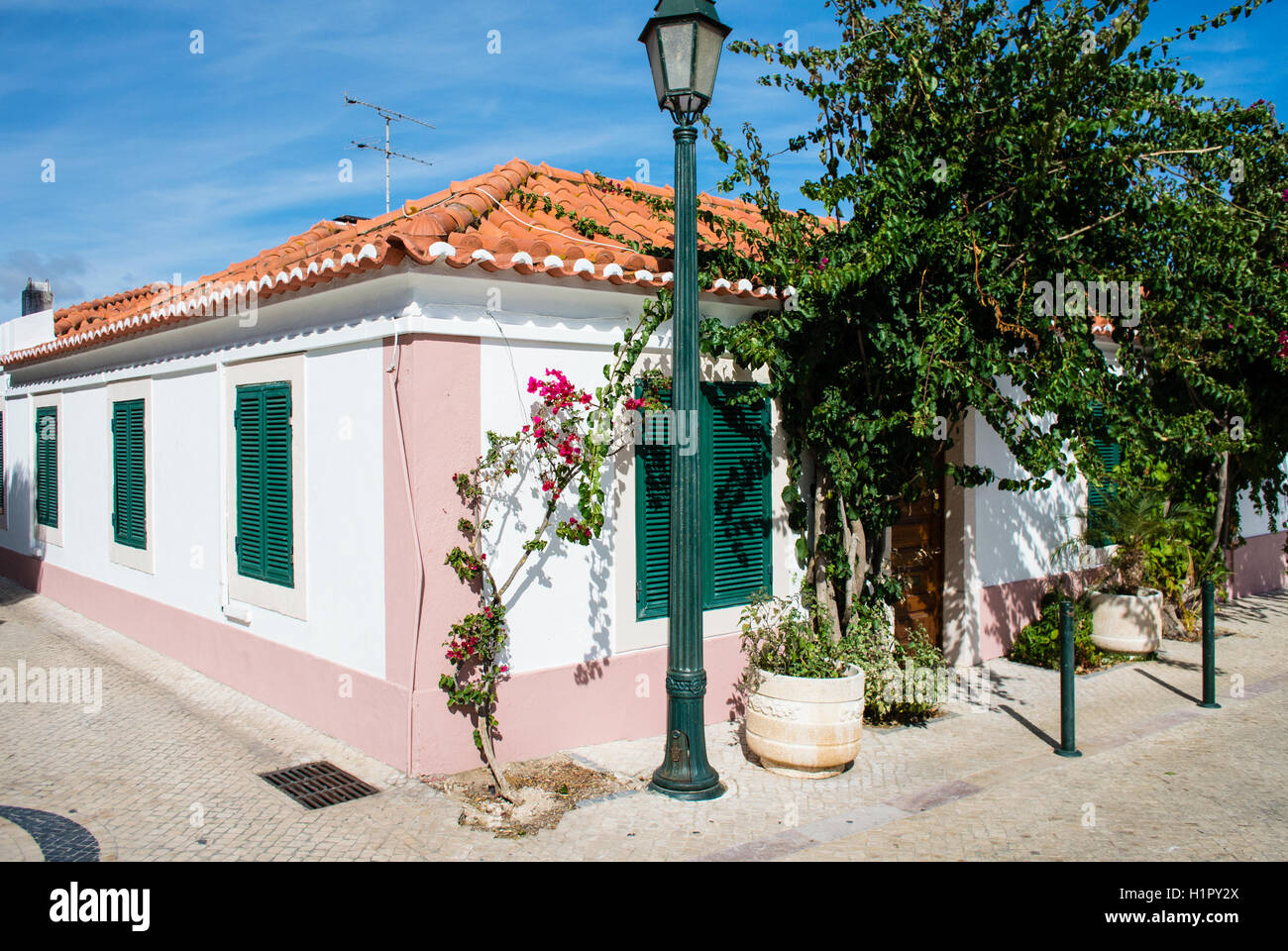 Tipica casa portoghese in Portogallo Foto Stock