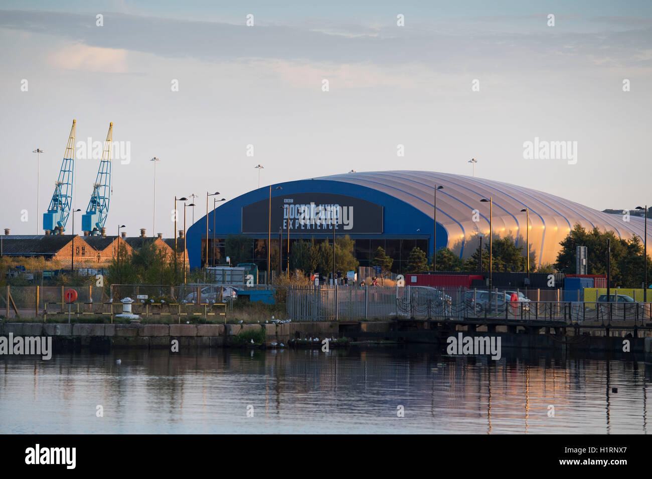 Medico che ha esperienza nella Baia di Cardiff, nel Galles del Sud. Foto Stock
