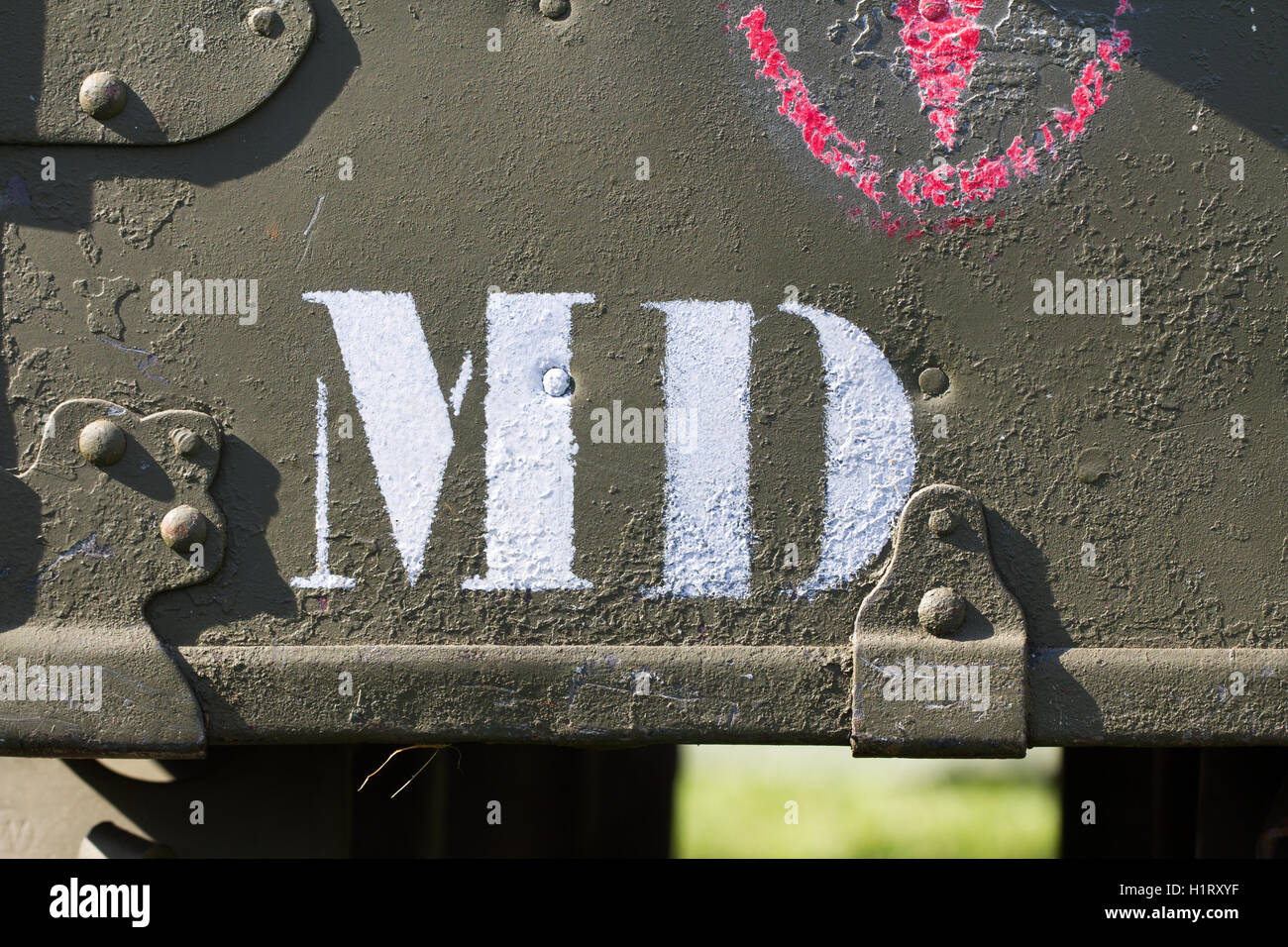 MD su automobile dell'esercito Foto Stock
