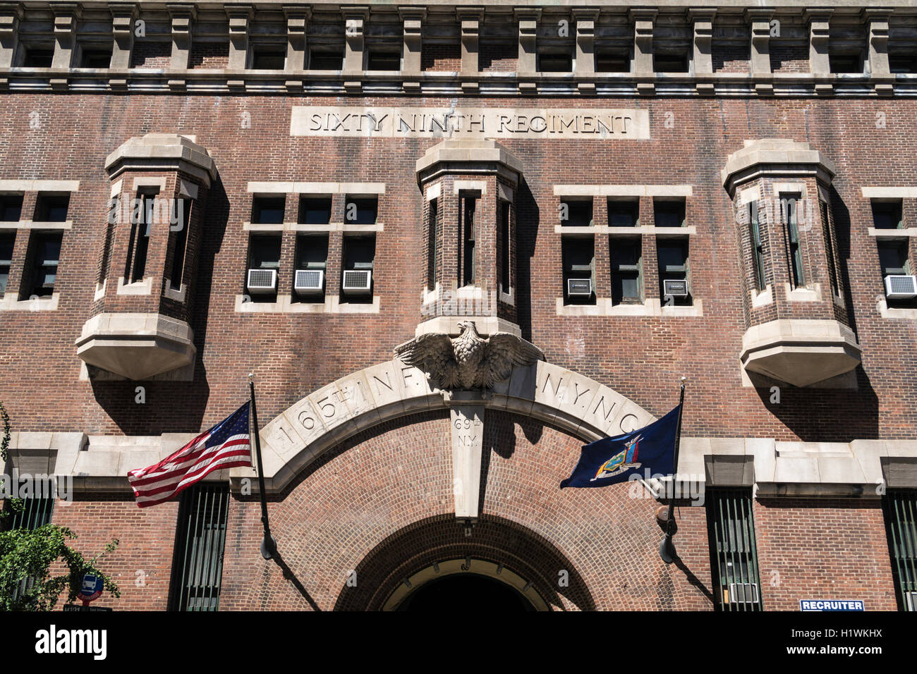 69Reggimento Armory, 68 Lexington Avenue a 26th Street, New York City Foto Stock