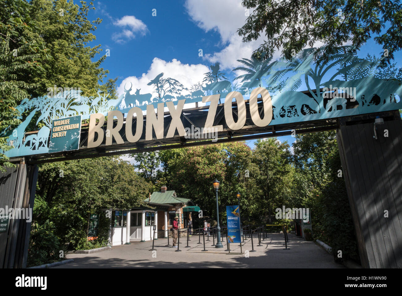 Il Bronx Zoo Wildlife Conservation Society, Bronx Park, Bronx, New York Foto Stock