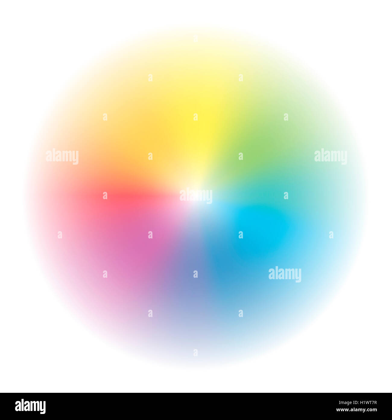 Aura - arcobaleno circolare gradiente dello sfondo. Foto Stock