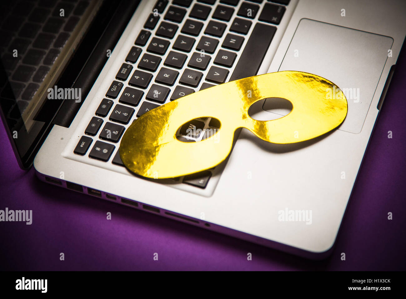 Cyber criminalità, immagine concettuale. Foto Stock