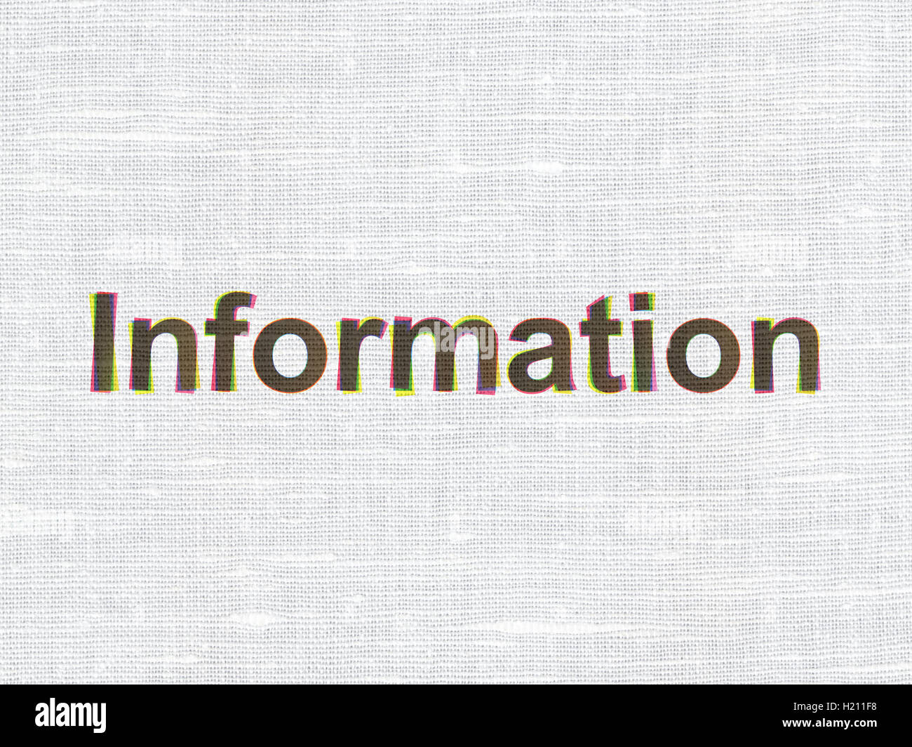 Concetto di dati: informazioni su tessuto di sfondo texture Foto Stock