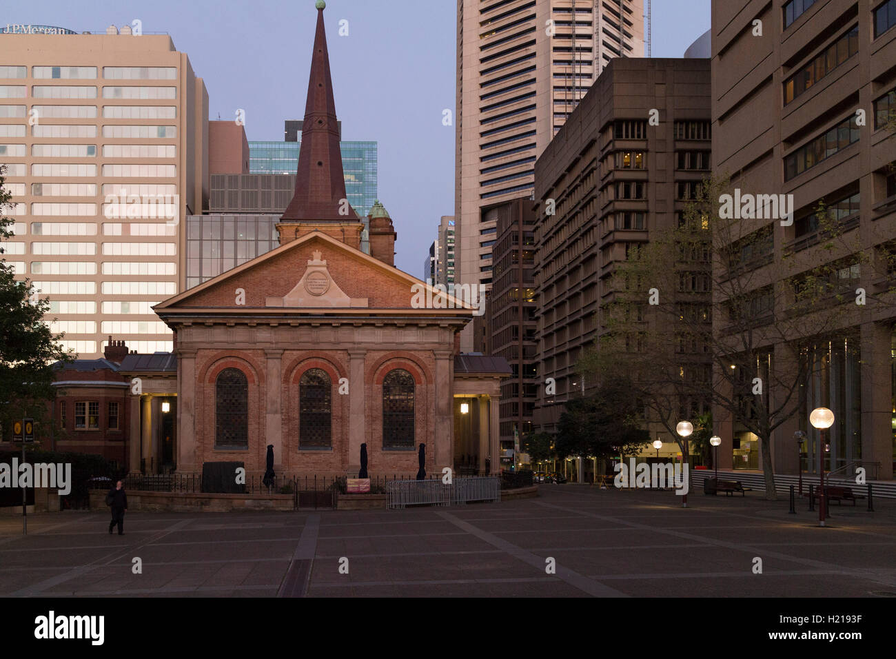 St James Church è la più antica chiesa edificio nella città di Sydney, Nuovo Galles del Sud Australia Foto Stock