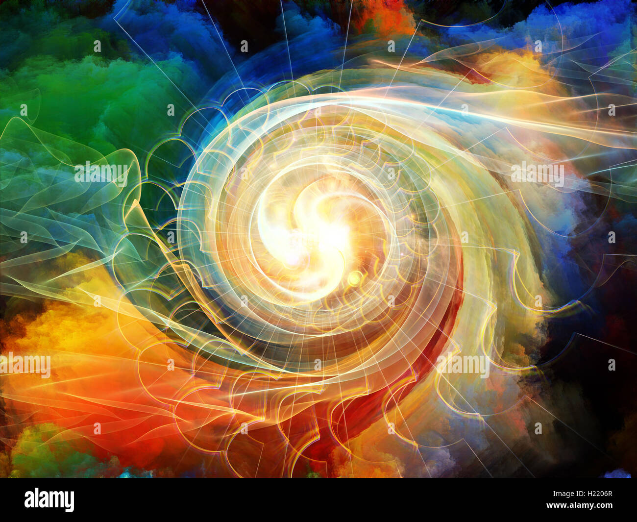 All'interno del vortice di movimento Foto Stock