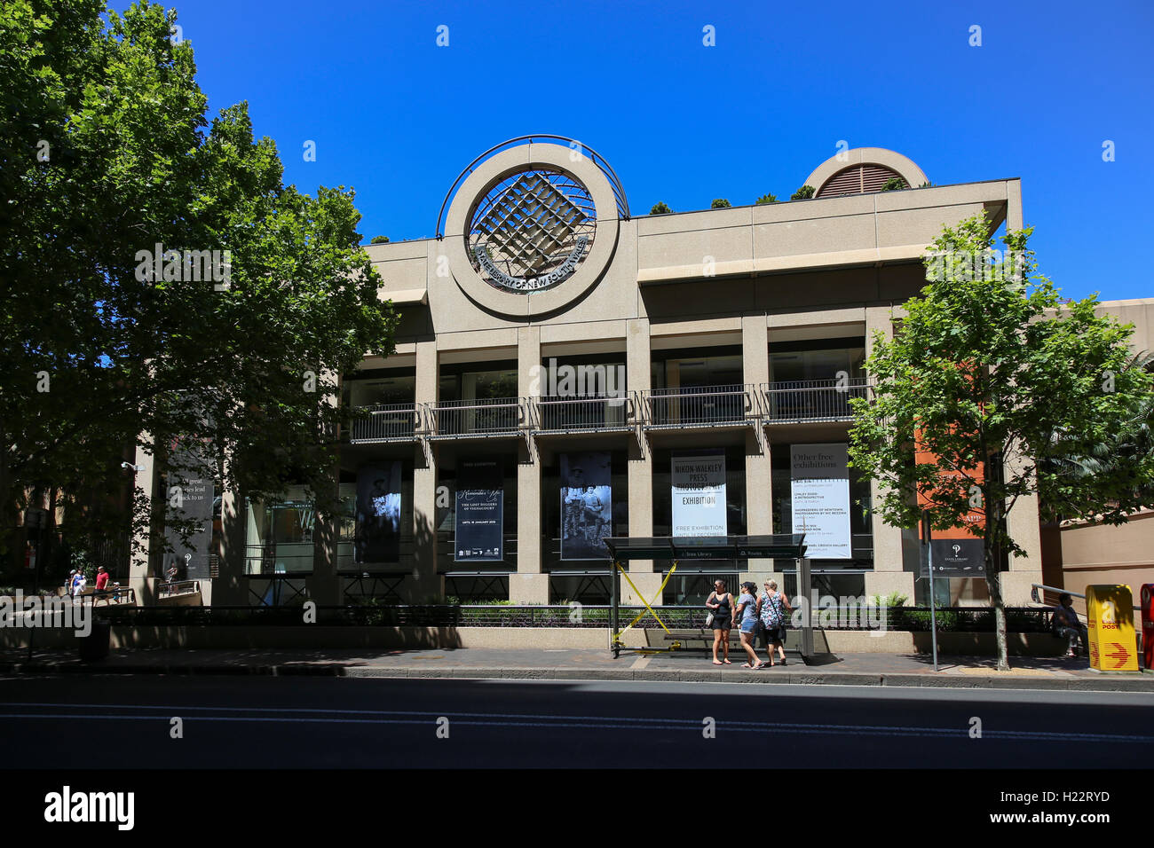 Nuovo Galles del Sud Biblioteca di Stato su Macquarie Street Sydney CBD Nuovo Galles del Sud Australia Foto Stock