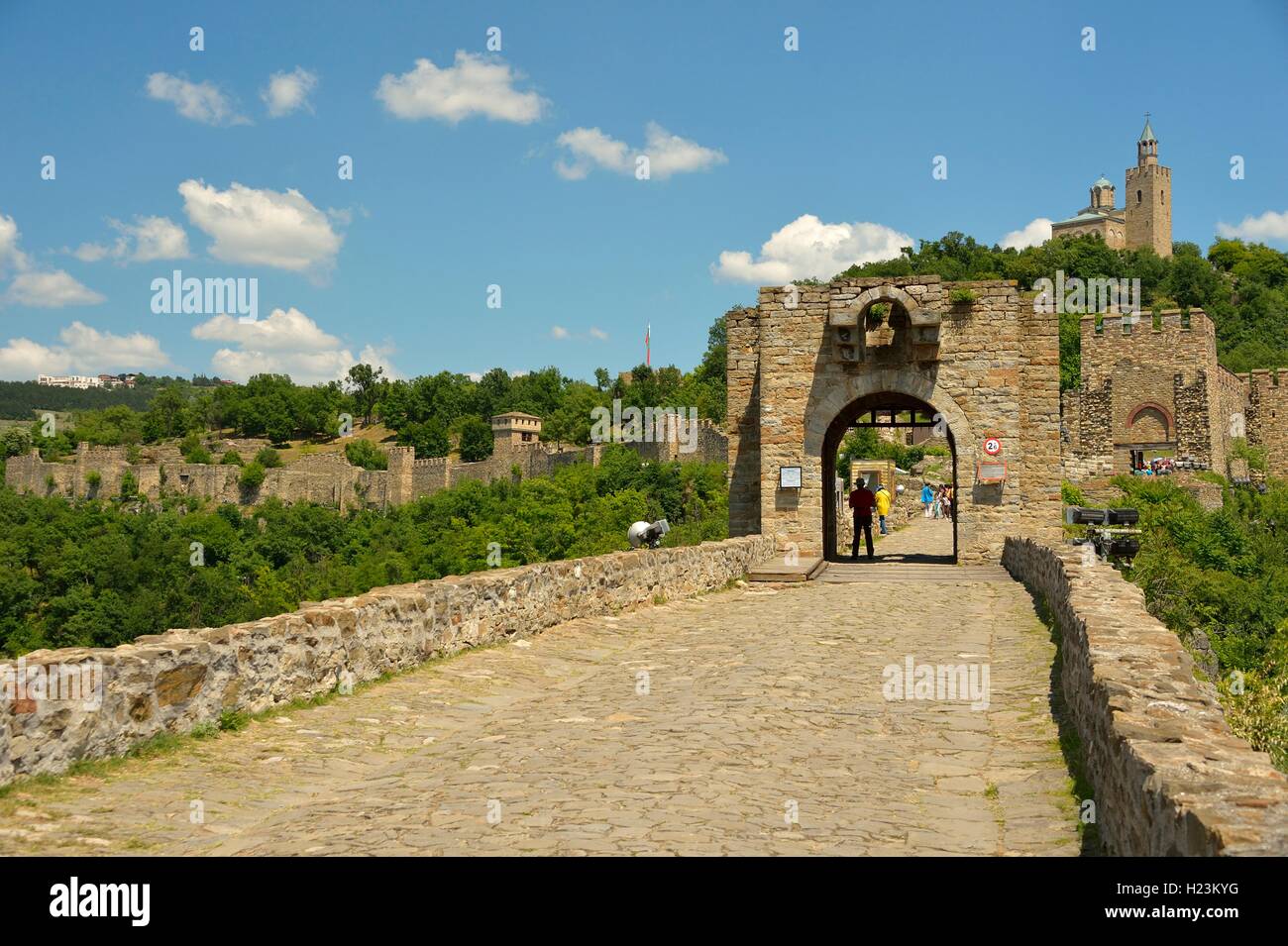 Fortezza di Tsarevets, Veliko Tarnovo, Bulgaria Foto Stock