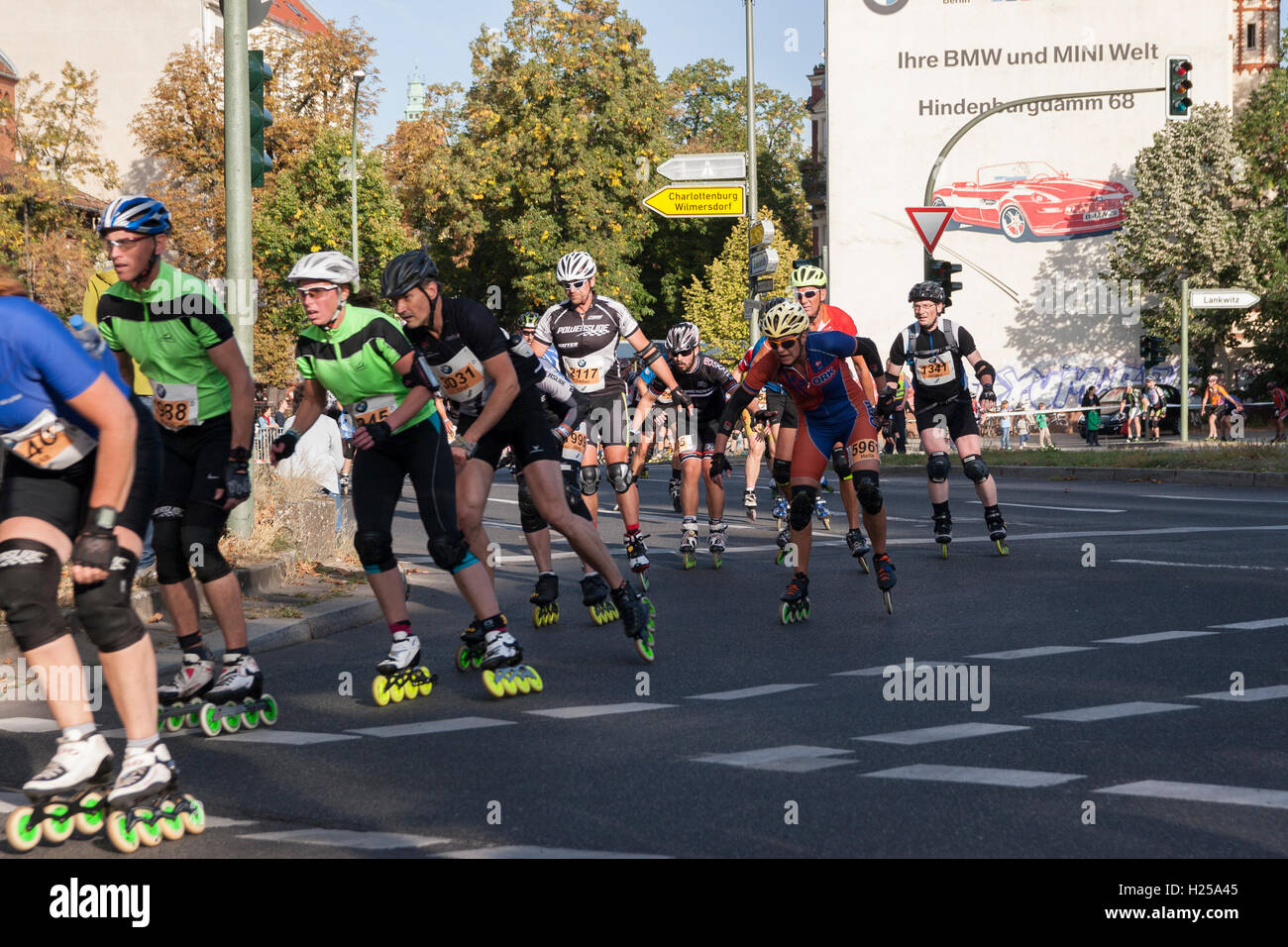 Berlino, Germania. 24 Settembre, 2016. Berlin-Marathon. Foto Stock