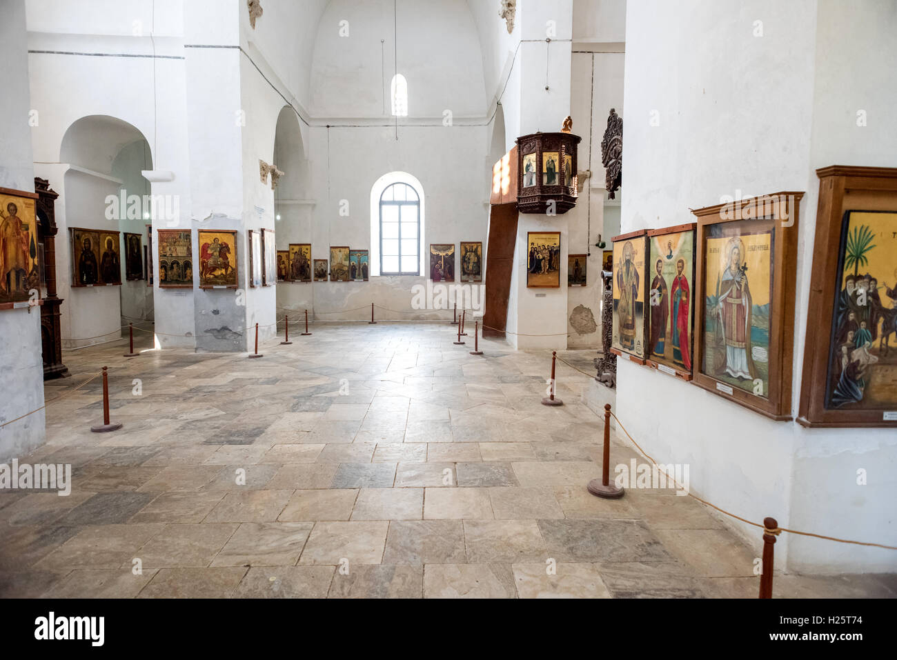 Il San Barnaba convento e museo di icone in Cipro Foto Stock