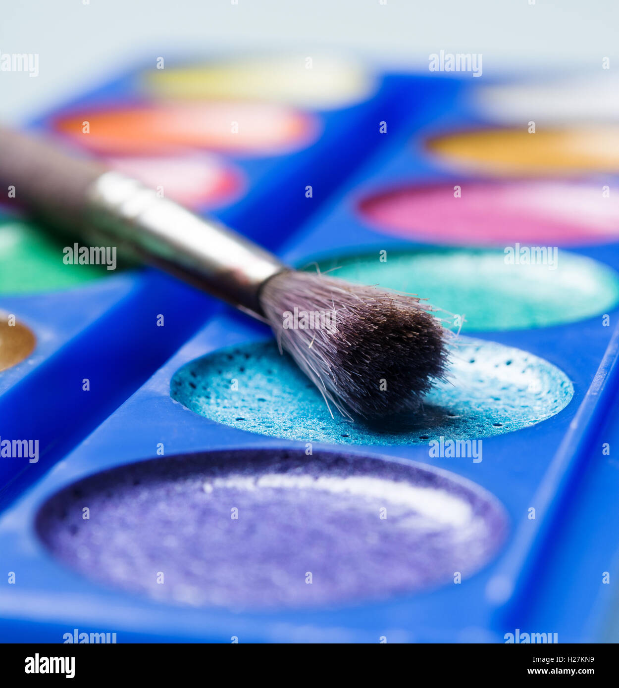 Serie di acquerelli luminosi Foto Stock