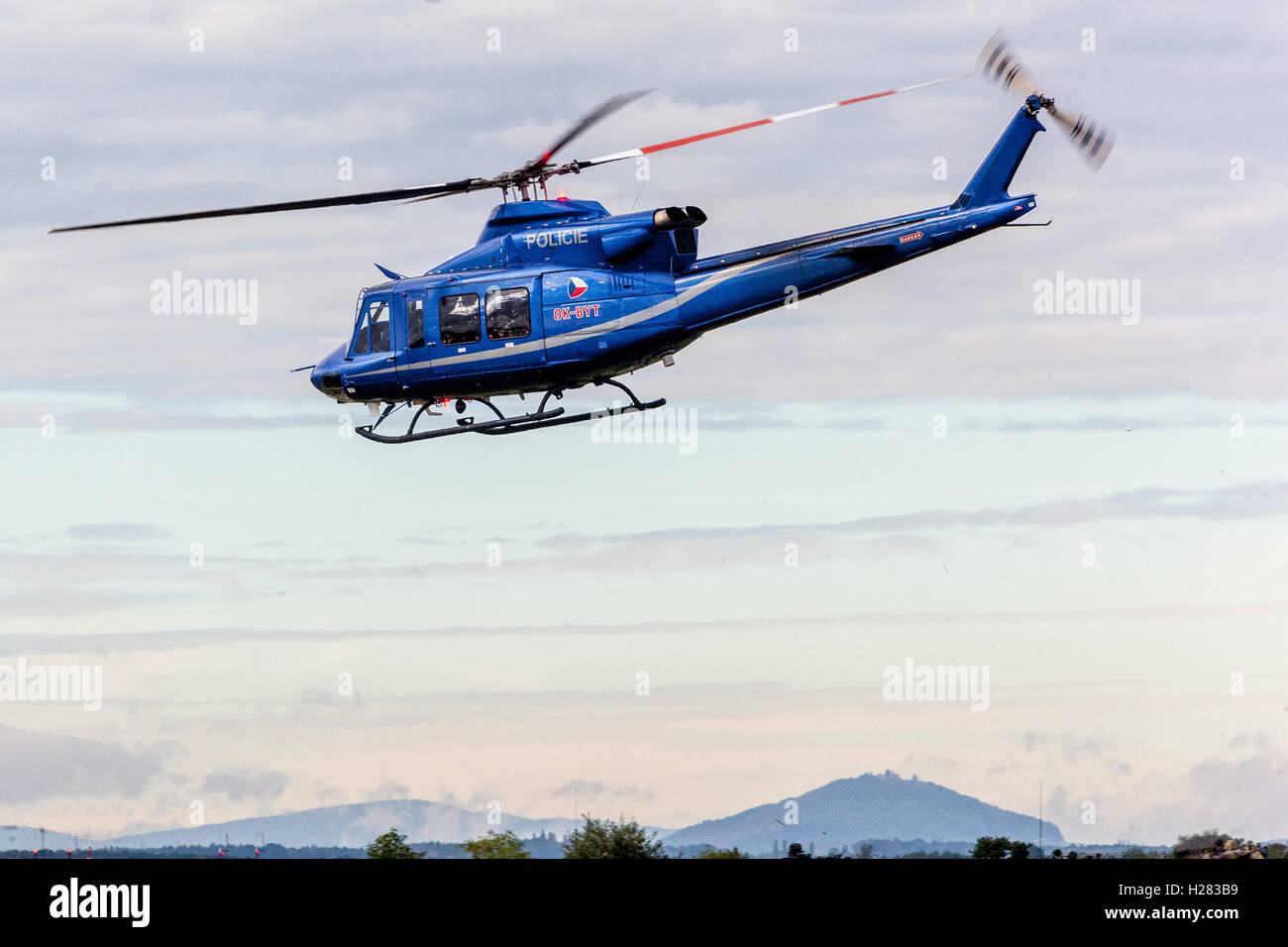 Bell Helicopter 412EPI, aria servizio polizia ceca Foto Stock