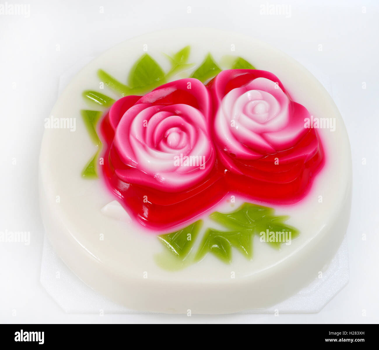Latte di cocco jelly Foto Stock