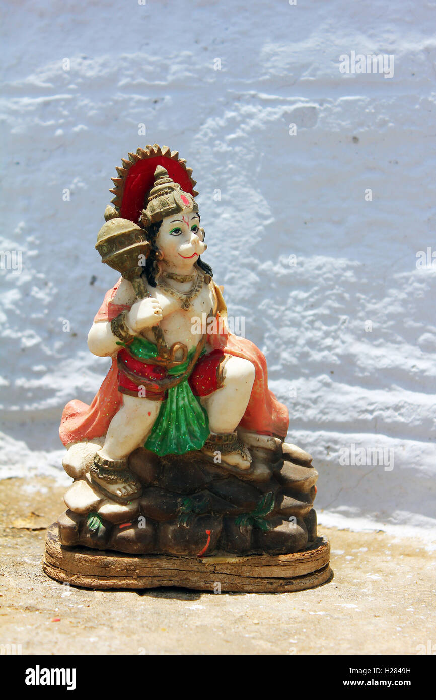 Statu di lord hanuman Foto Stock