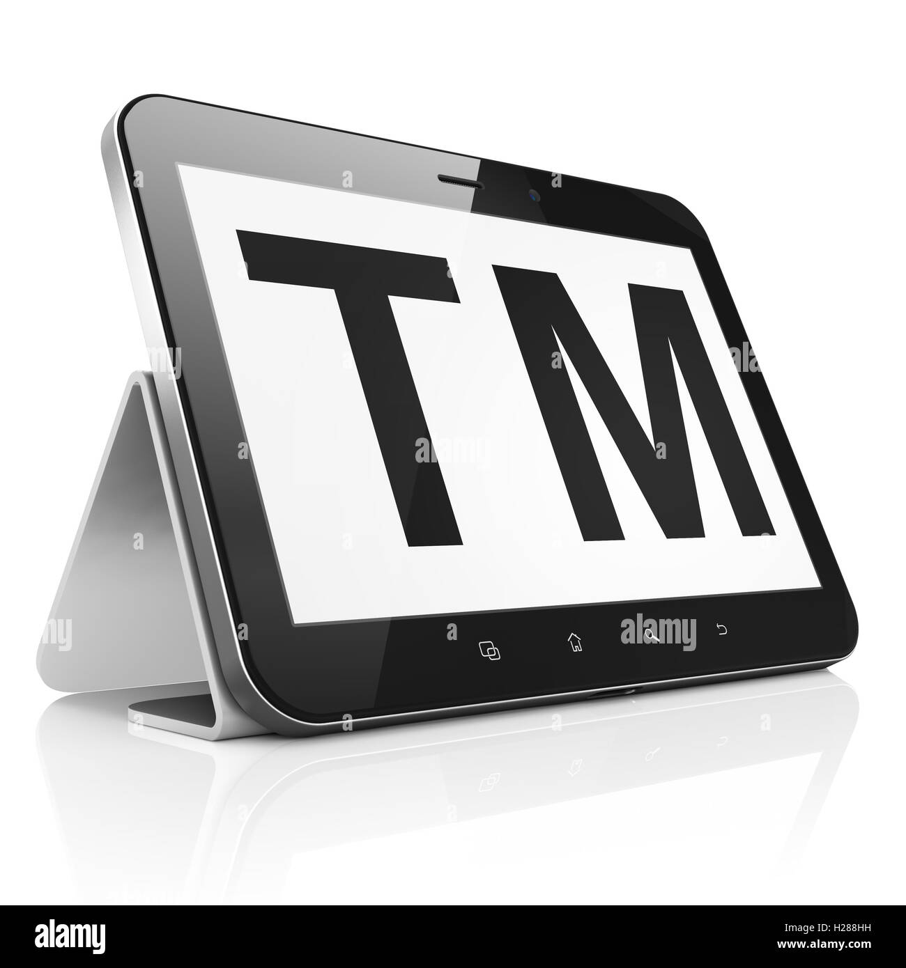 Il concetto di legge: Marchio su tablet pc Foto Stock