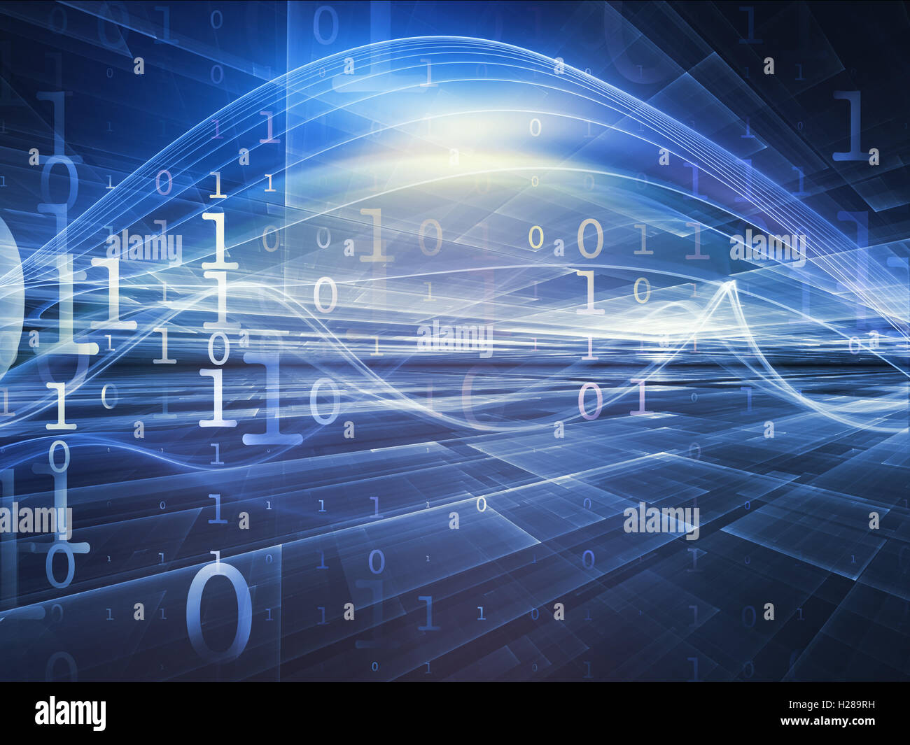 Profondità dei reami di Fractal Foto Stock
