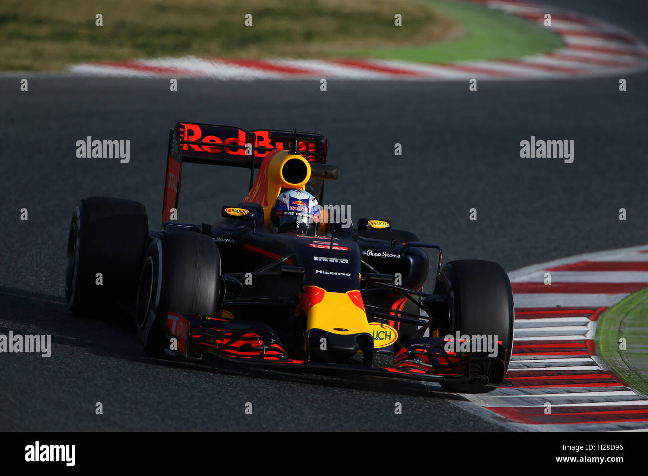 Daniel Ricciardo, la Red Bull Racing, F1 prova Barcellona 2016 Foto Stock