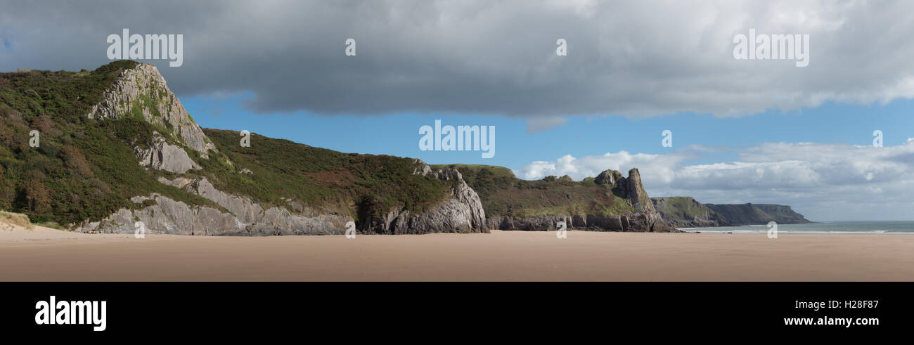 Sud Gower scogliere Foto Stock