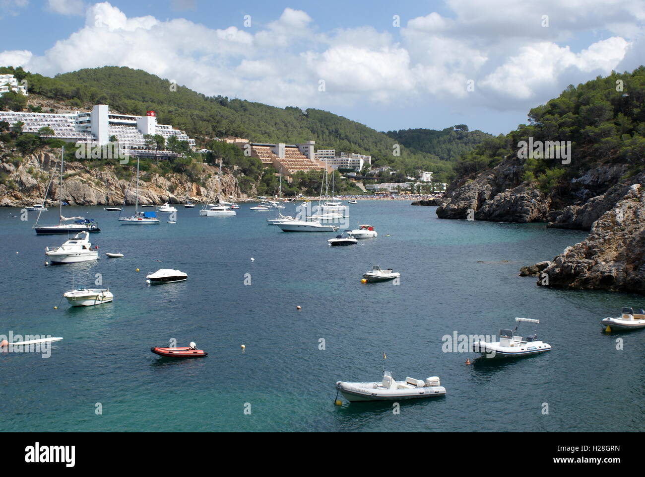 Cala San Miguel, Ibiza, Spagna Foto Stock