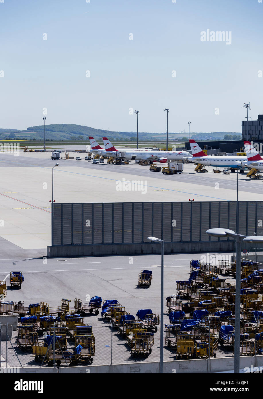 Compagnia aerea austriaca piani Foto Stock