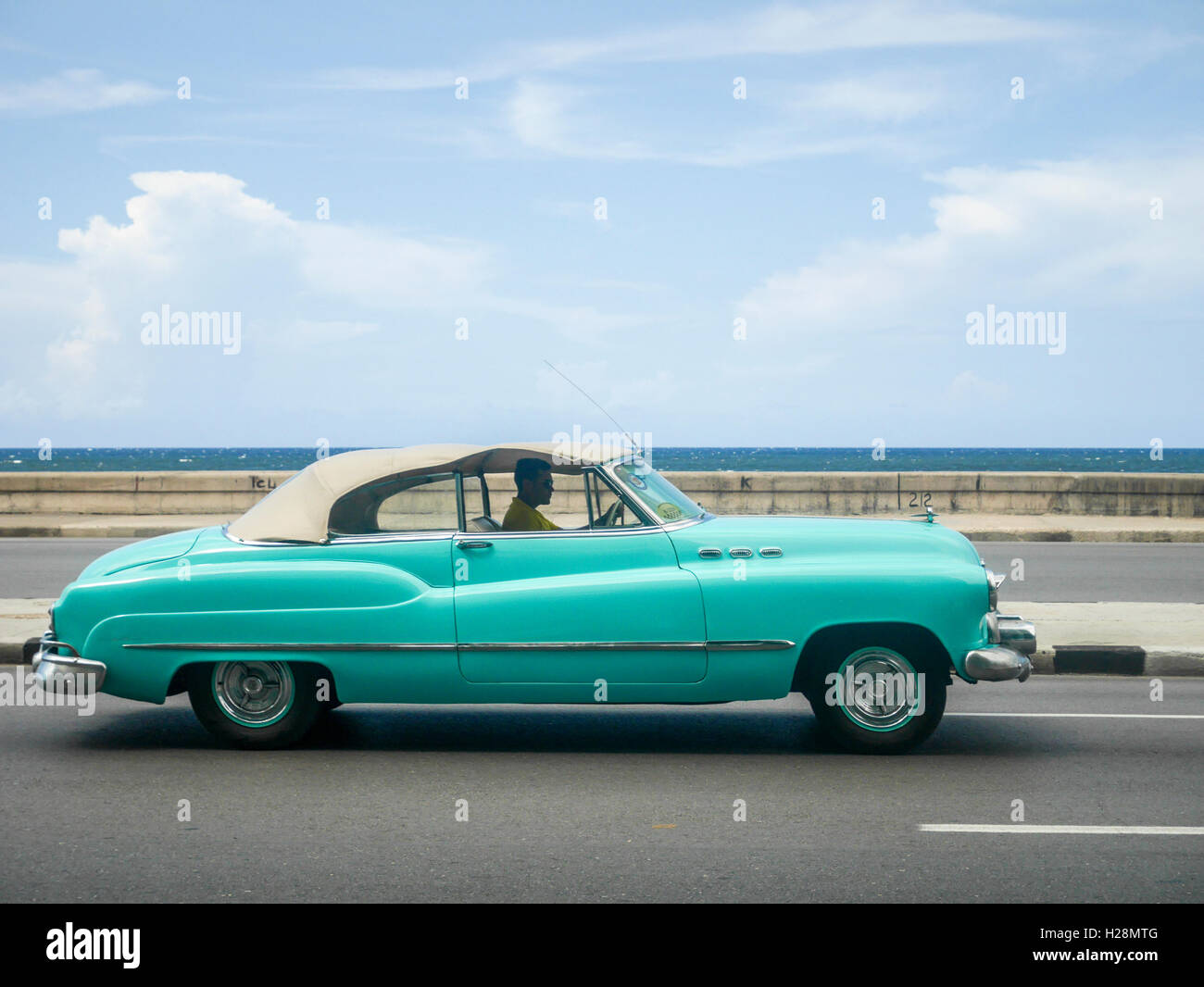 Blu American Classic car Foto Stock
