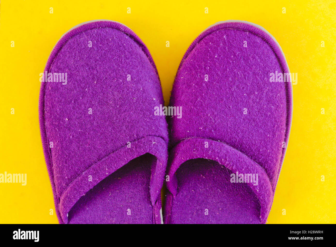 Pantofole viola Foto Stock