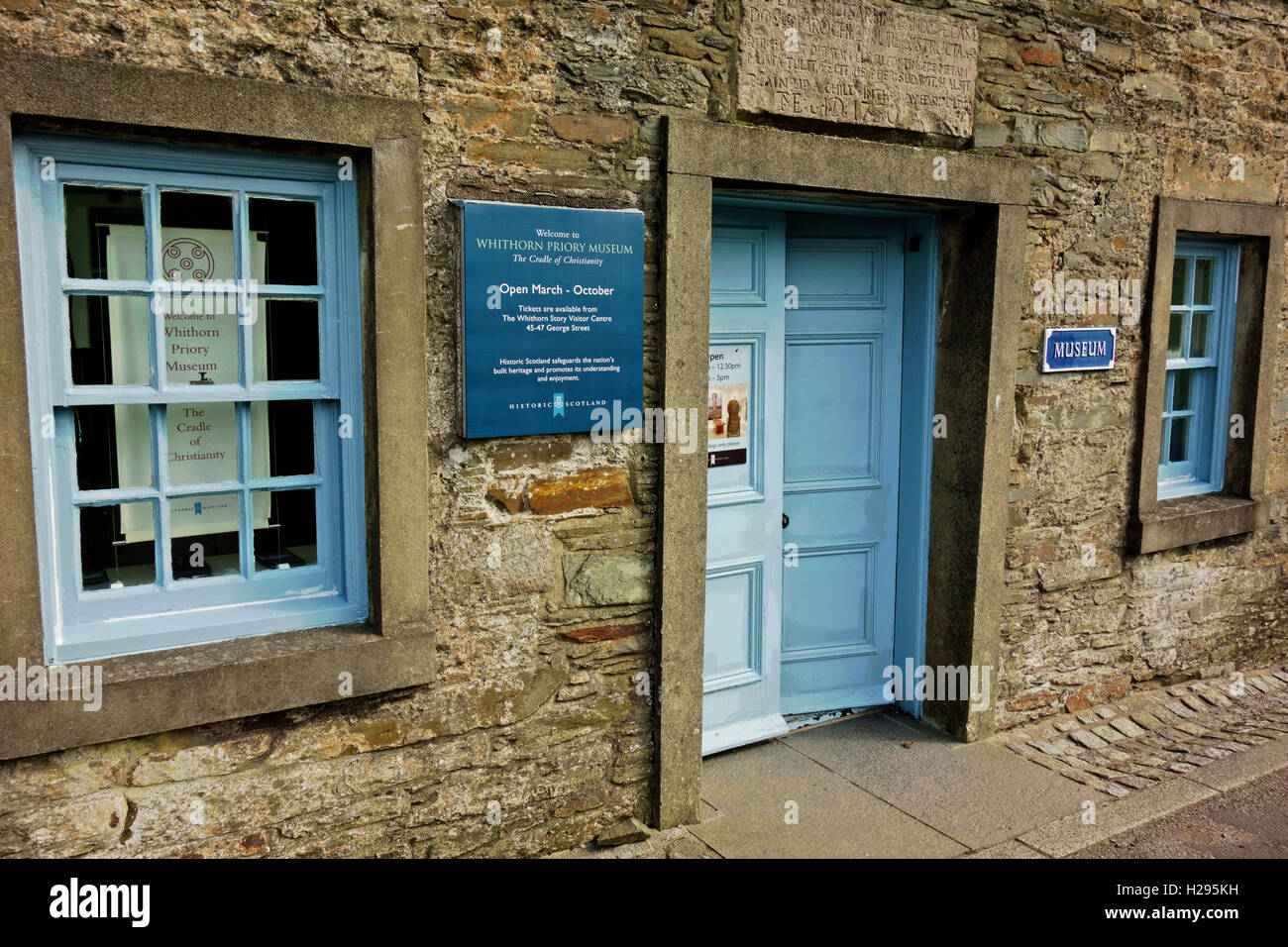 Museo di Whithorn, Wigtownshire, Dumfries and Galloway, a sud-ovest della Scozia. Foto Stock