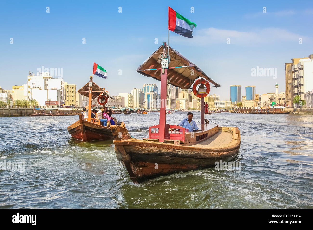 Traghetti Abra Dubai Foto Stock