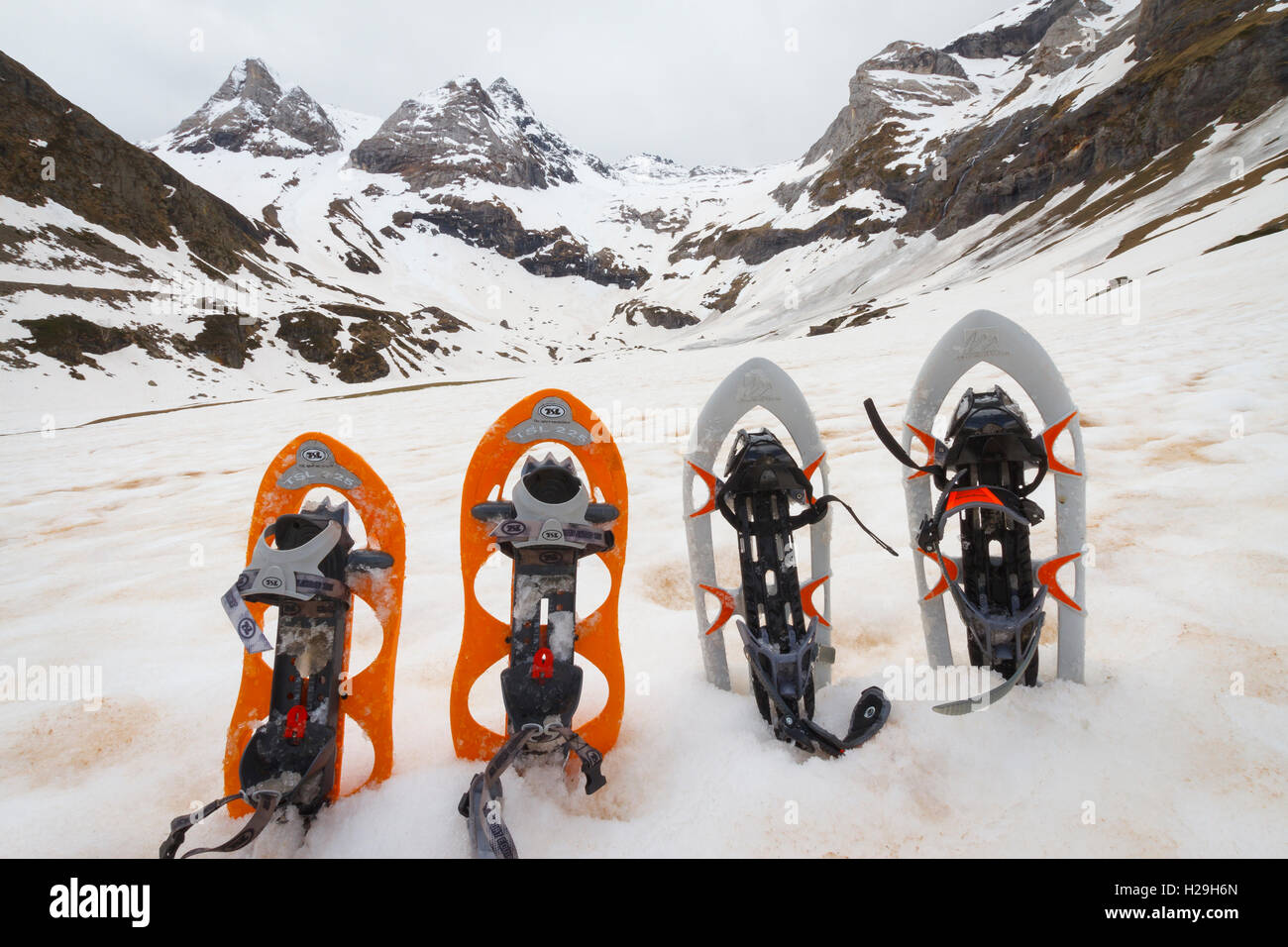 Altopiano Maillet. Ghiacciaio di Troumouse cirque. Dipartimento Hautes-Pyrenees, Midi-Pirenei regione, la Francia, l'Europa. Foto Stock