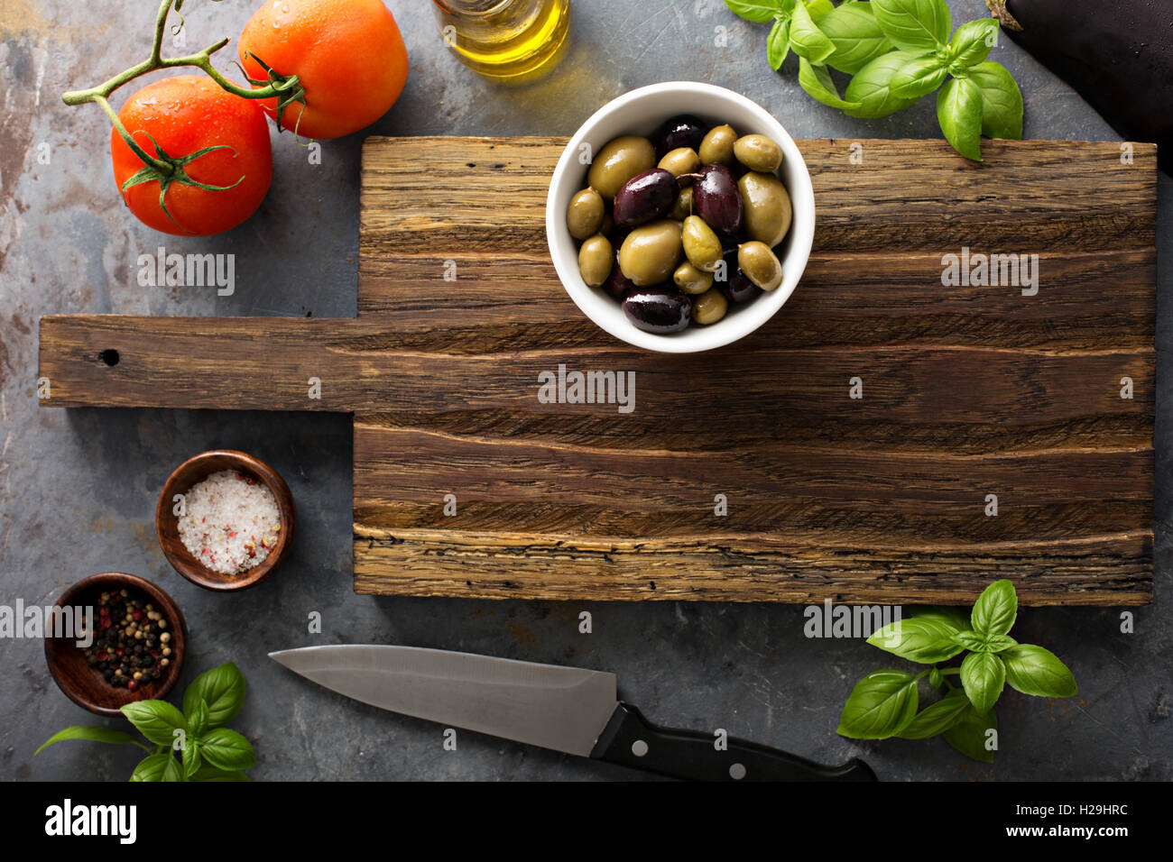 Colorata frutta e verdura sfondo Foto Stock