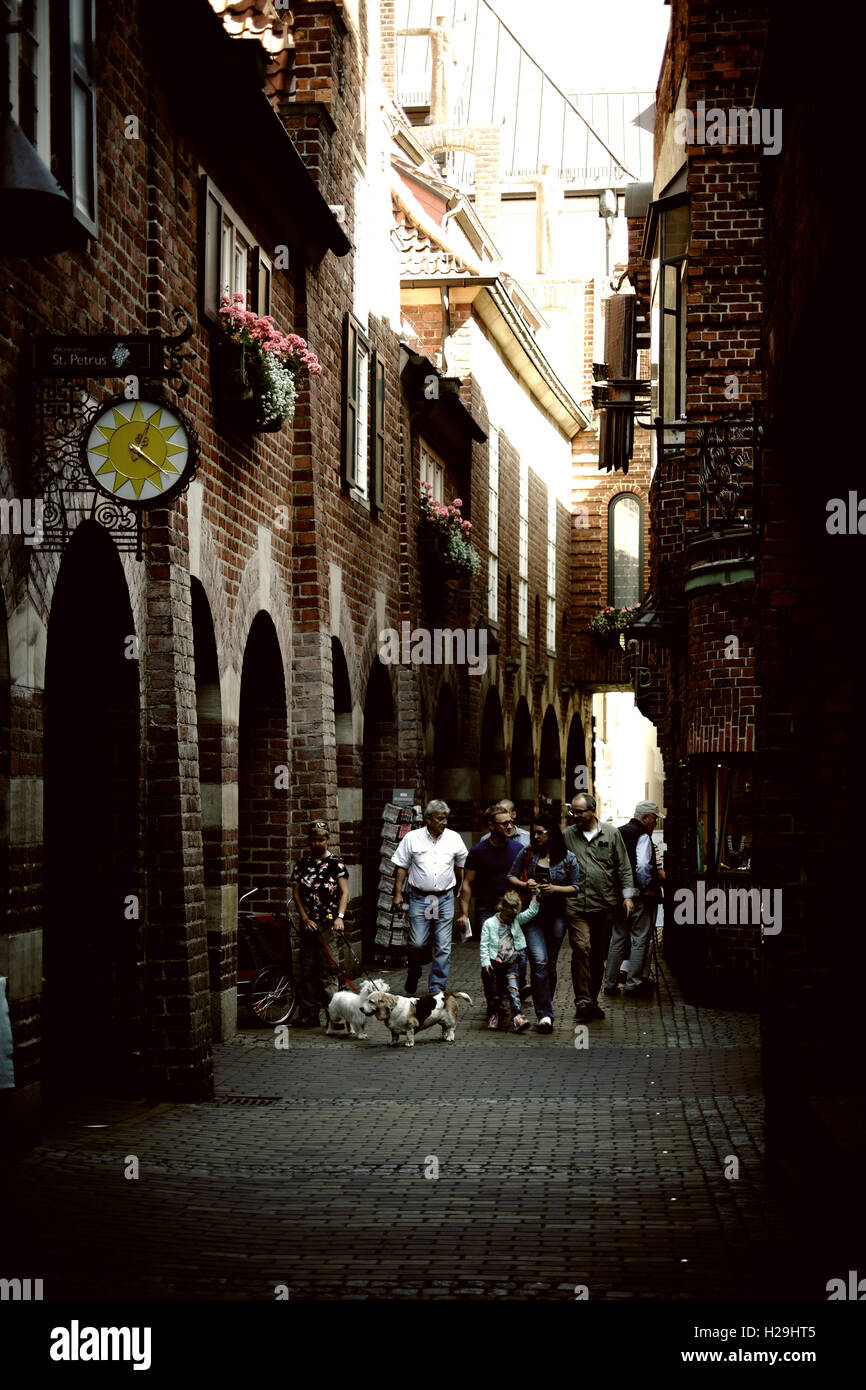 Boettcher Street Bremen Foto Stock