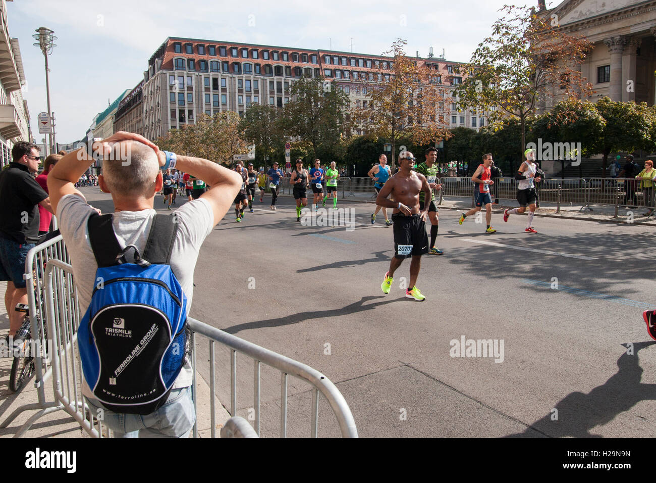 Berlino, Germania. 25 Settembre, 2016. Berlin-Marathon. Foto Stock