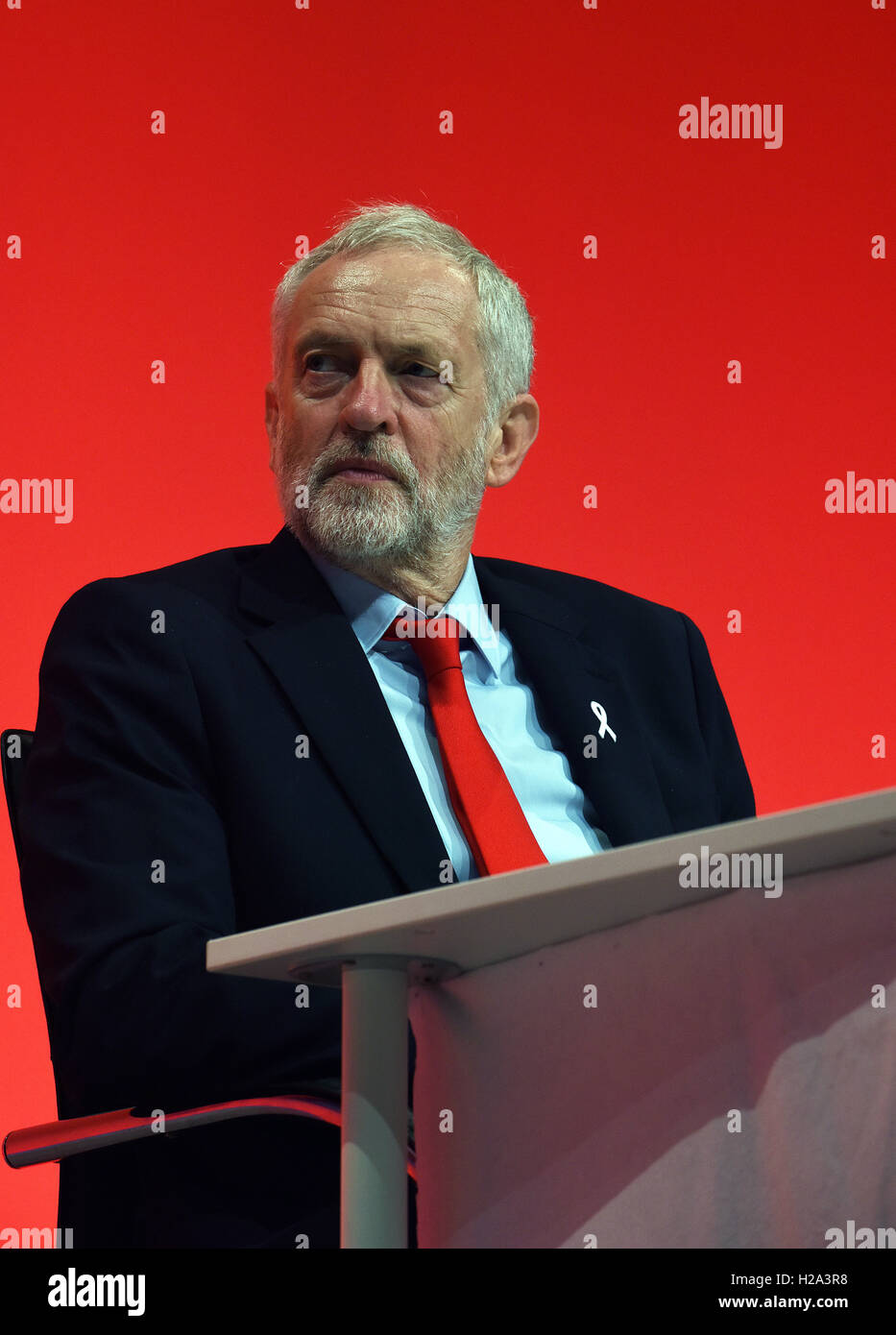 Liverpool, Regno Unito. 26 Settembre, 2016. Jeremy Corbyn Partito Laburista Confernce Liverpool Credit: Della Batchelor/Alamy Live News Foto Stock